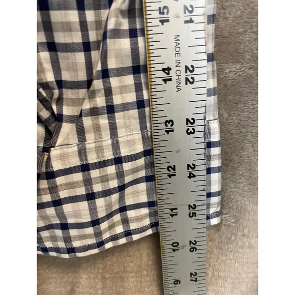🚀 Polo Ralph Lauren Performance Button Down Shirt Mens L Blue Gray Plaid Check - Picture 9 of 10